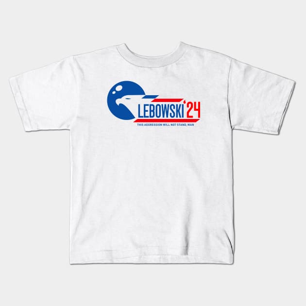 Lebowski 2024 For President Kids T-Shirt by MIKOLTN